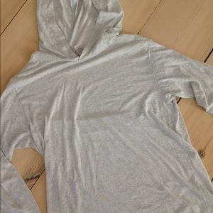 Light grey hooded shirt